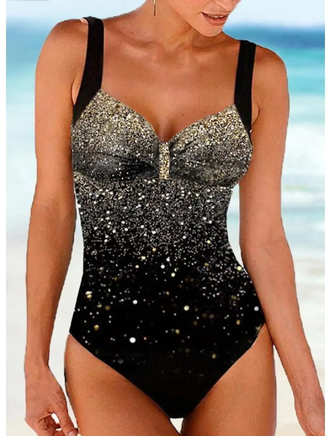 Eleganter Paillettenswimsuit für Damen