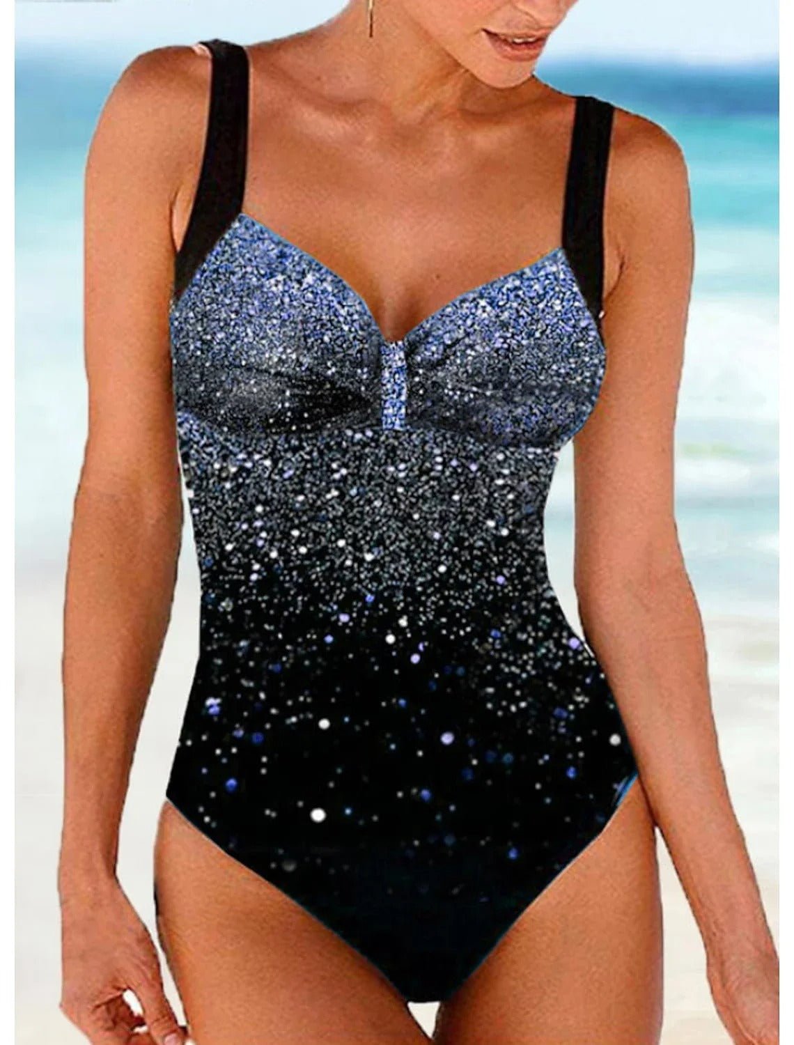 Eleganter Paillettenswimsuit für Damen