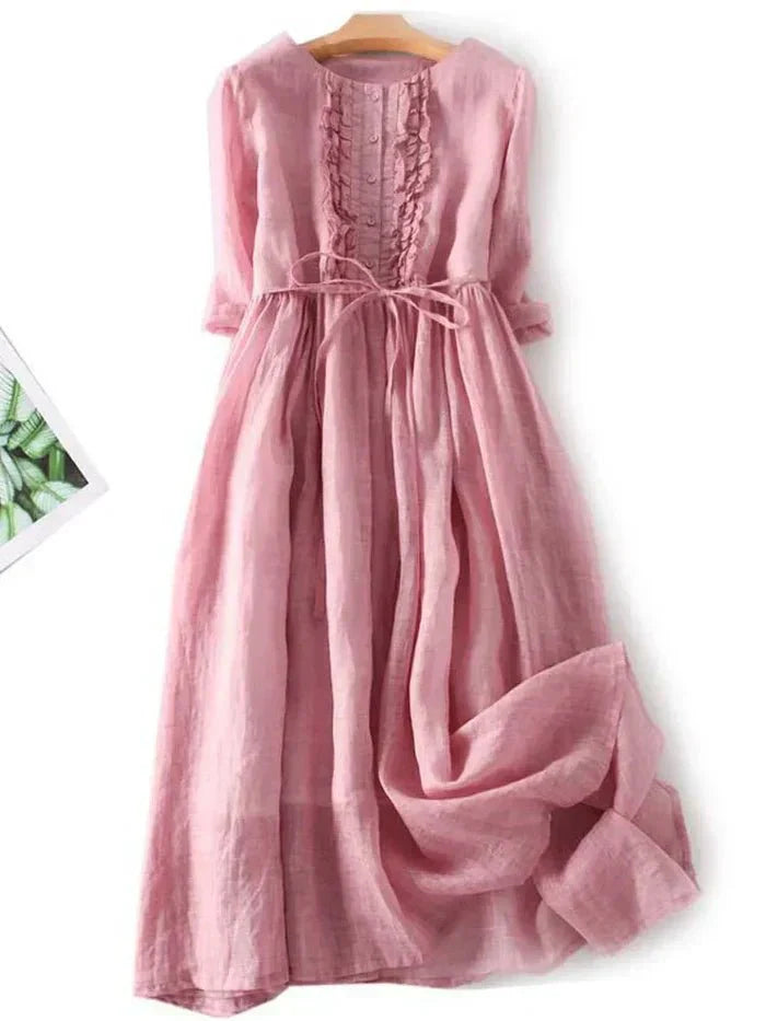 Elegante Leinenkleid für Damen