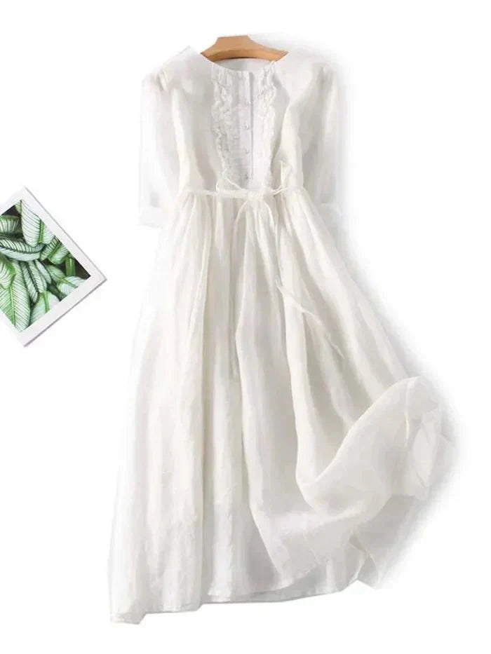 Elegante Leinenkleid für Damen