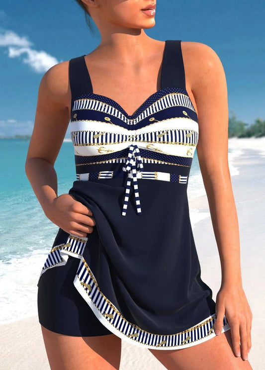 Leichter Tankini im Patchwork-Design für Damen